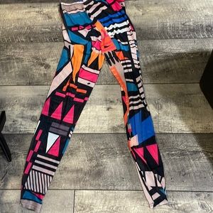 A XL see-through multicolored leggings in women’s.